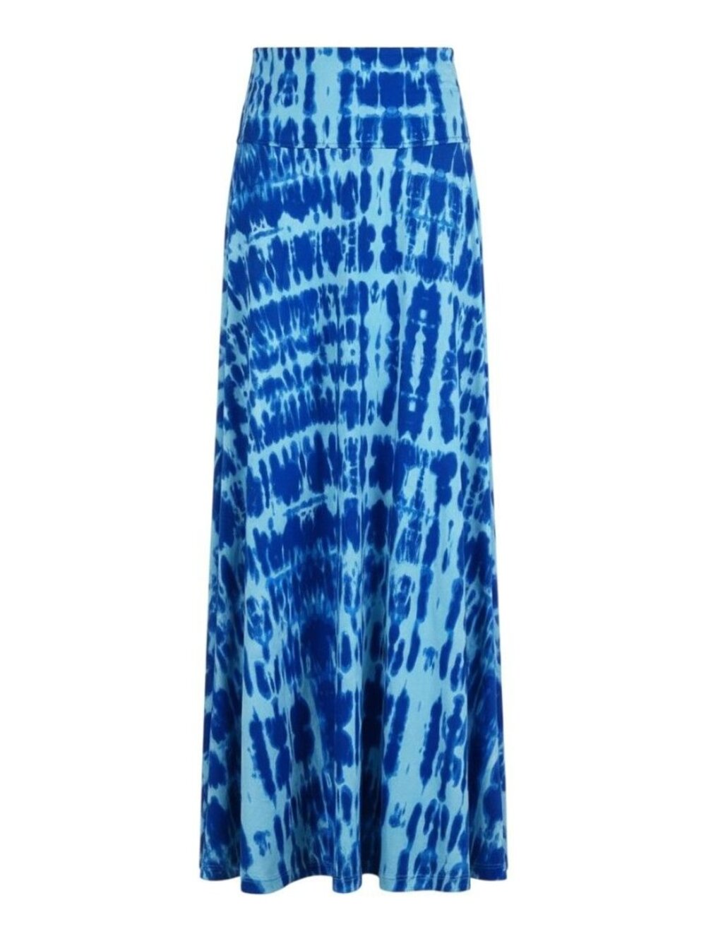 LuLaRoe Womens Blue Tie-Dye Maxi Skirt XXS